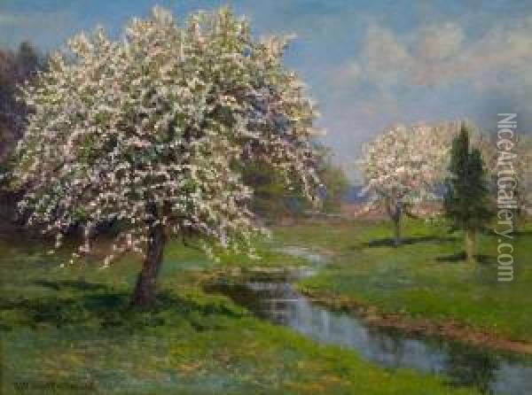 Springtime Oil Painting - Robert Ward Van Boskerck