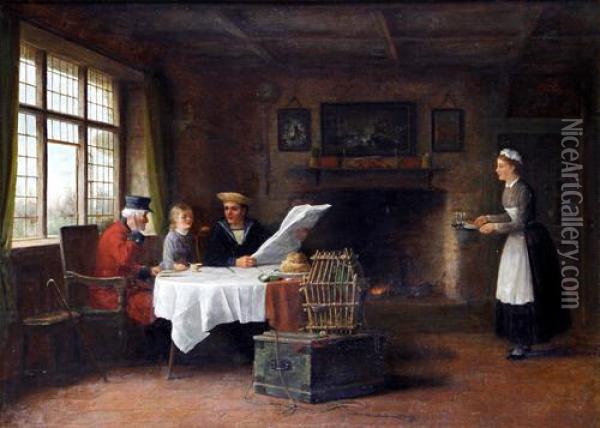 The Sailor's Return Oil Painting - Frederick Daniel Hardy