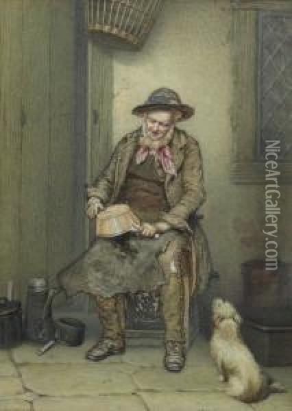 The Tinker Oil Painting - James Charles Playfair