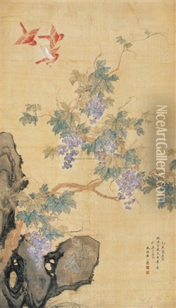 Flowers Oil Painting -  Huang Shanshou