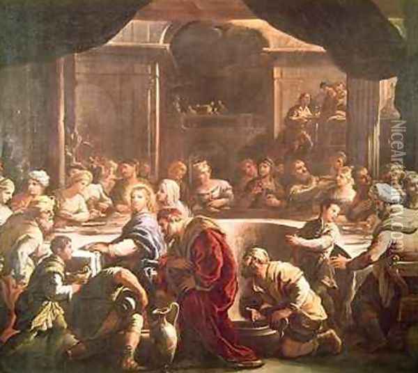 The Wedding Feast at Cana Oil Painting - Luca Giordano