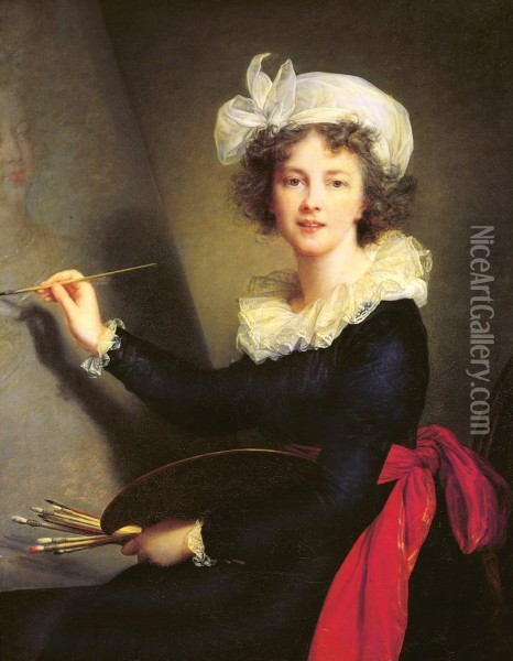 Self-Portrait Oil Painting - Elisabeth Vigee-Lebrun