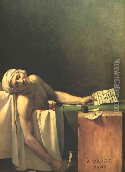 Death of Marat Oil Painting - Jacques Louis David