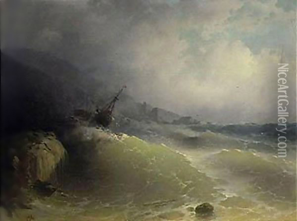 The Shipwreck 7 Oil Painting - Ivan Konstantinovich Aivazovsky