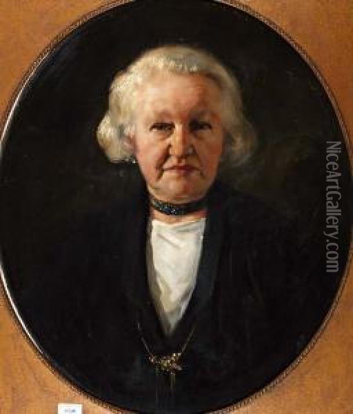 Portret Van De Moeder Van De Schilder Oil Painting - Han Van Meegeren