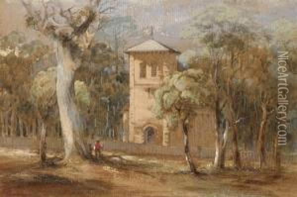 St Thomas' Church, North Sydney Oil Painting - Conrad Martens