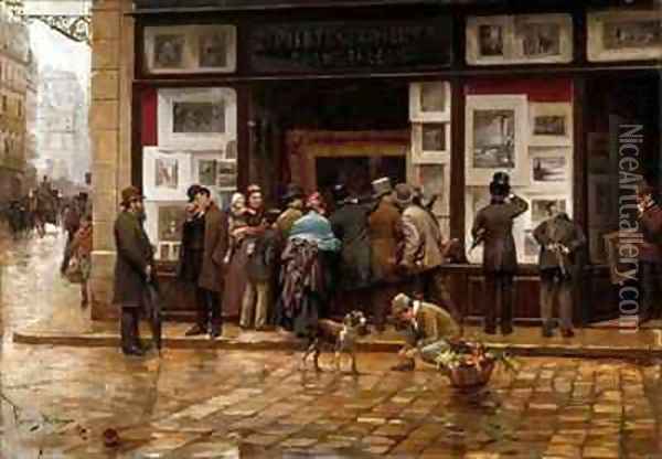 The Public Exhibition of Painting Oil Painting - Juan Ferrer y Miro