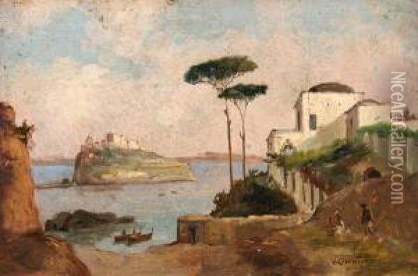 Marina Di Napoli Oil Painting - Francesco Saverio Torcia