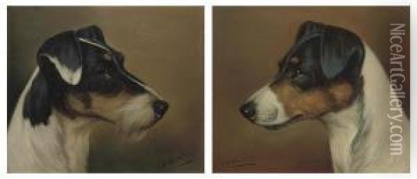 Terriers Oil Painting - John Arnold Wheeler