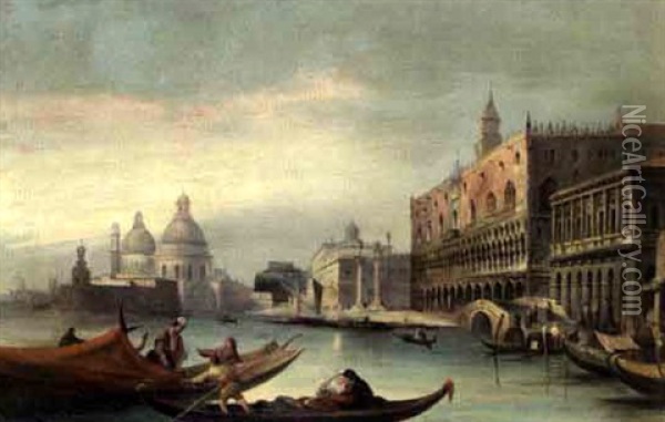 The Bacino Of San Marco, Venice Oil Painting - Maurice Bompard