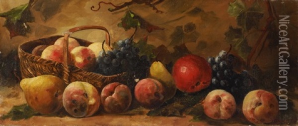 Fruchtestillleben Oil Painting - Georges Jeannin