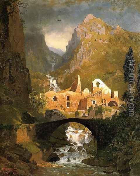Valle dei Molini - Amalfi Oil Painting - William Stanley Haseltine