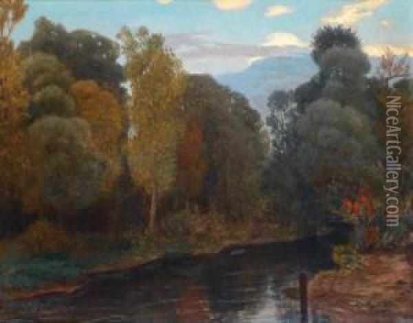 Verlassener Park Oil Painting - Eduard Kasparides