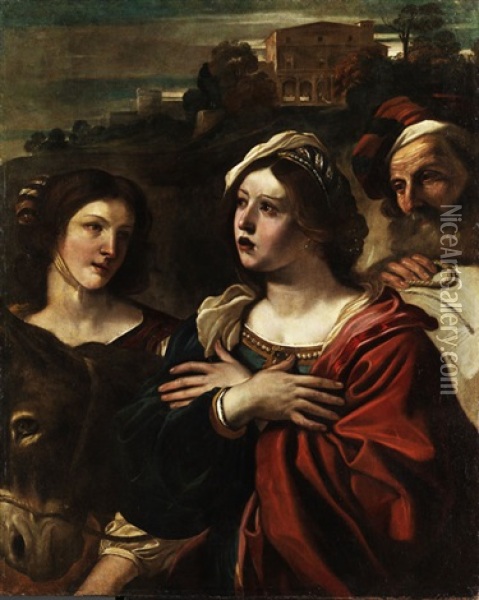 Die Biblische Abigail Oil Painting -  Guercino