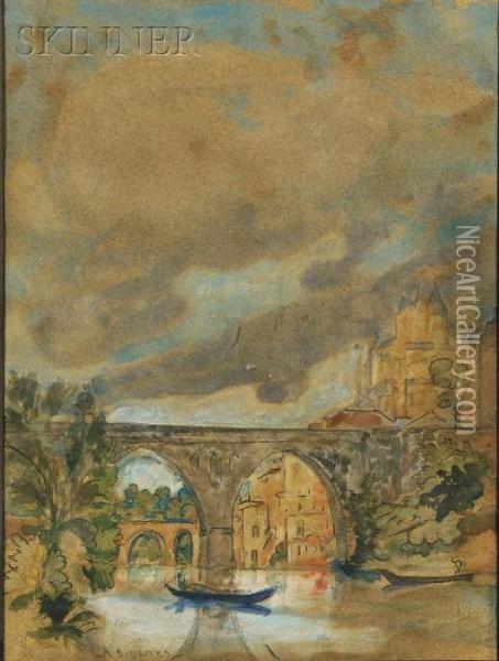 View Of Toledo Oil Painting - Arthur Bowen Davies