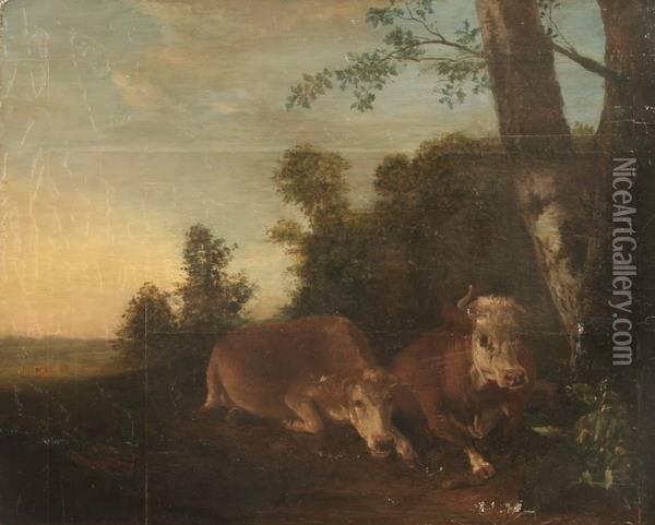 Cattle Reclining Among Trees Oil Painting - Thomas Gainsborough