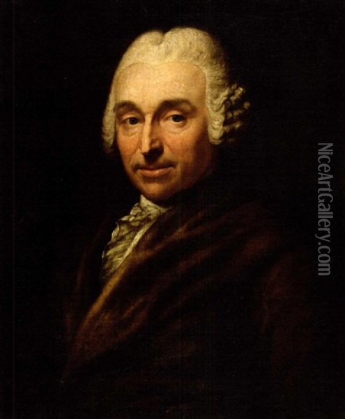 Bildnis Des Johann Gottlob Quandt Oil Painting - Anton Graff