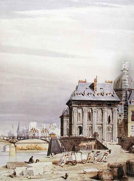 L'Institut de France, Paris, 1830 Oil Painting - Thomas Shotter Boys