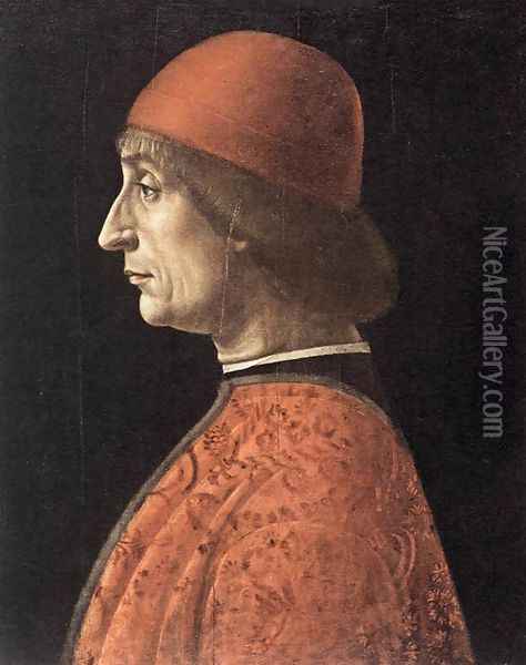 Portrait Of Francesco Brivio Oil Painting - Vincenzo Foppa