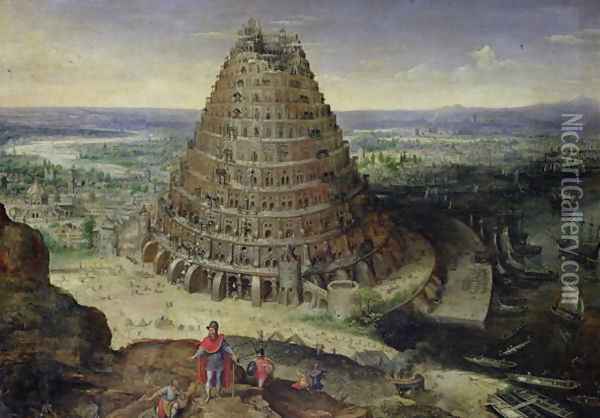 The Tower of Babel, 1594 Oil Painting - Lucas van Valckenborch