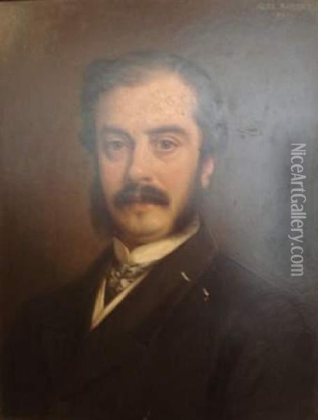 Portrait D'homme Oil Painting - Alexandre Robert