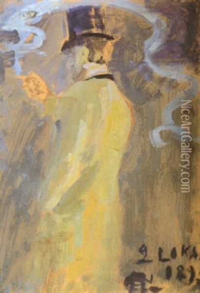 Robert Kajanus Oil Painting - Akseli Valdemar Gallen-Kallela