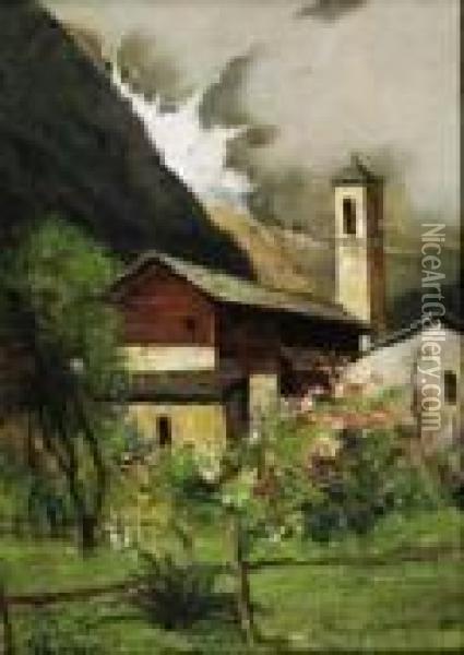 Chiesetta Di Montagna Oil Painting - Giovanni Colmo