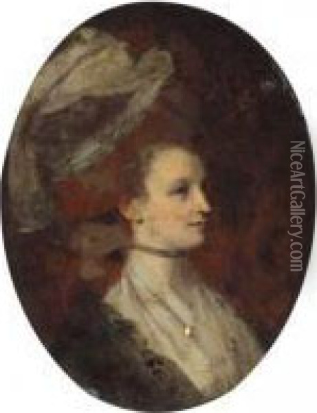 Portrait Of Elisabeth Stevenson, Countess Of Mexborough Oil Painting - Daniel Gardner