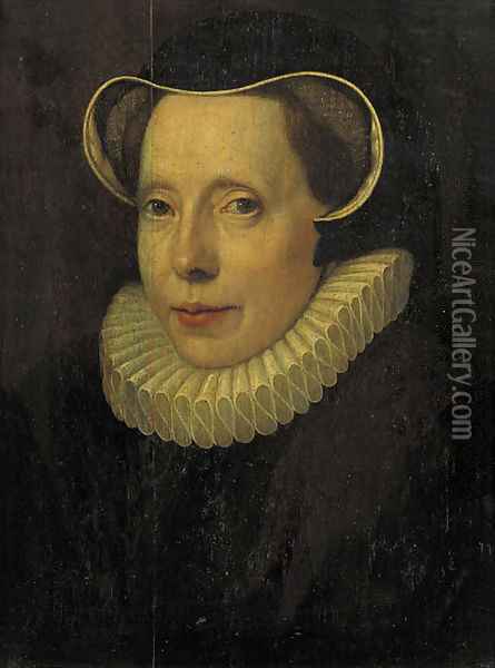 Portrait of a lady Oil Painting - Willem Adriaensz Key