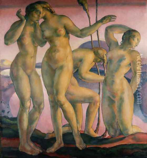 Daybreak, 1913 Oil Painting - Carl Schwalbach