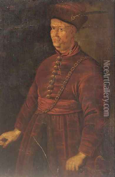 Portrait of a nobleman Oil Painting - Jan Kupetzki