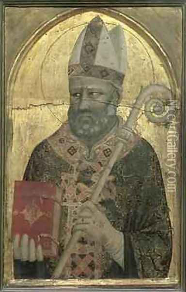 St. Nicholas of Myra Oil Painting - Buonaguida Pacino di