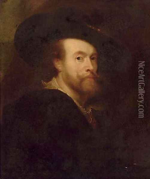 Self-Portrait of the artist Oil Painting - Sir Peter Paul Rubens