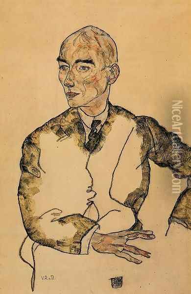 Portrait of Dr. Viktor Ritter von Bauer Oil Painting - Egon Schiele