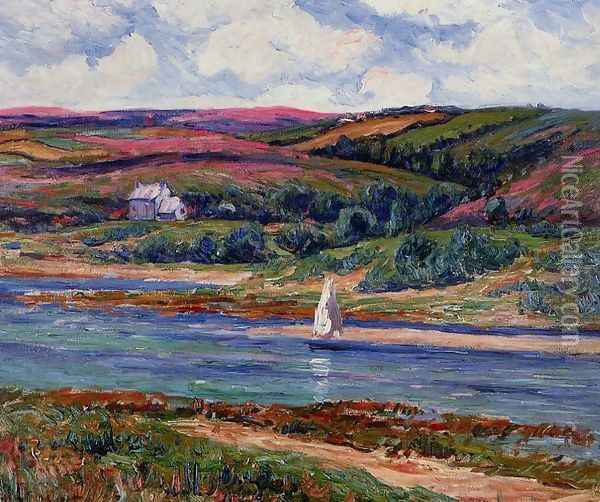 The River at Belon Oil Painting - Henri Moret
