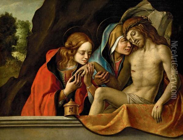 Beweinung Christi Oil Painting - Lorenzo Costa