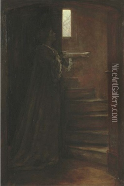 The Grey Lady Oil Painting - John Everett Millais