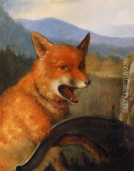Ein Fuchs In Der Falle Oil Painting - Felix Pollinger