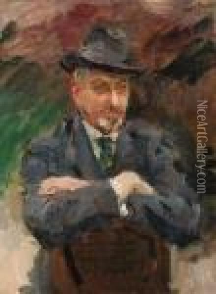 Portrait Of J. Wolterbeek Muller Oil Painting - Isaac Israels