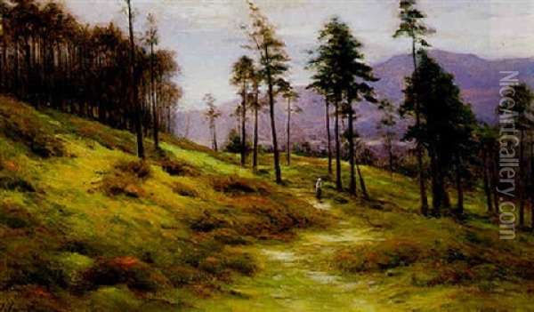 The Edge Of The Forest, Deeside Oil Painting - Joseph Farquharson