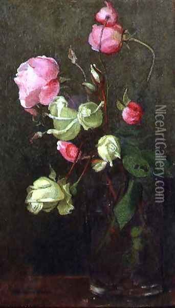 Roses Oil Painting - Marianne Preindelsberger Stokes