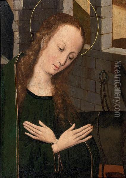 The Virgin At Prayer Oil Painting - Hans Memling
