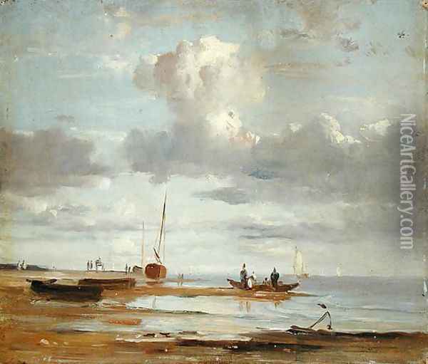 The Elbe at Blankenesee Oil Painting - Adolf Vollmer