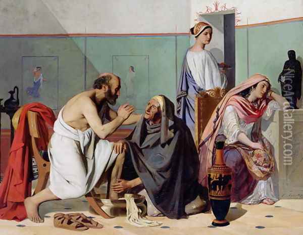 The Return of Ulysses 1840-53 Oil Painting - Edward Armitage