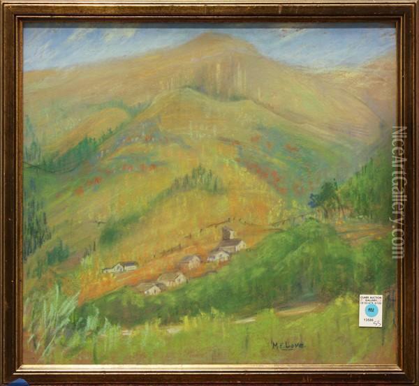Sonoma Farm Oil Painting - Maud Elizabeth Love