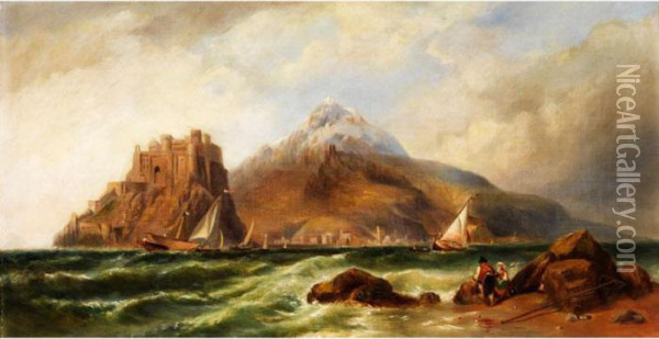 Island Of Ischia Oil Painting - William Clarkson Stanfield