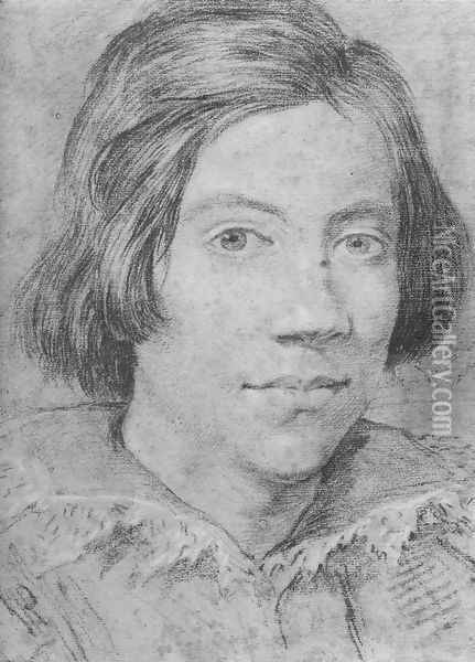 Portrait of a Young Man Oil Painting - Gian Lorenzo Bernini