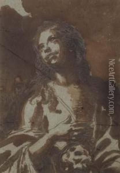 Mary Magdalene Oil Painting - Elisabetta Sirani