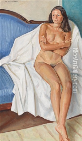 Janet Oil Painting - Thomas Reid Macdonald