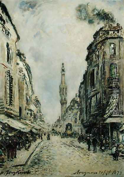 Avignon, 1873 Oil Painting - Johan Barthold Jongkind